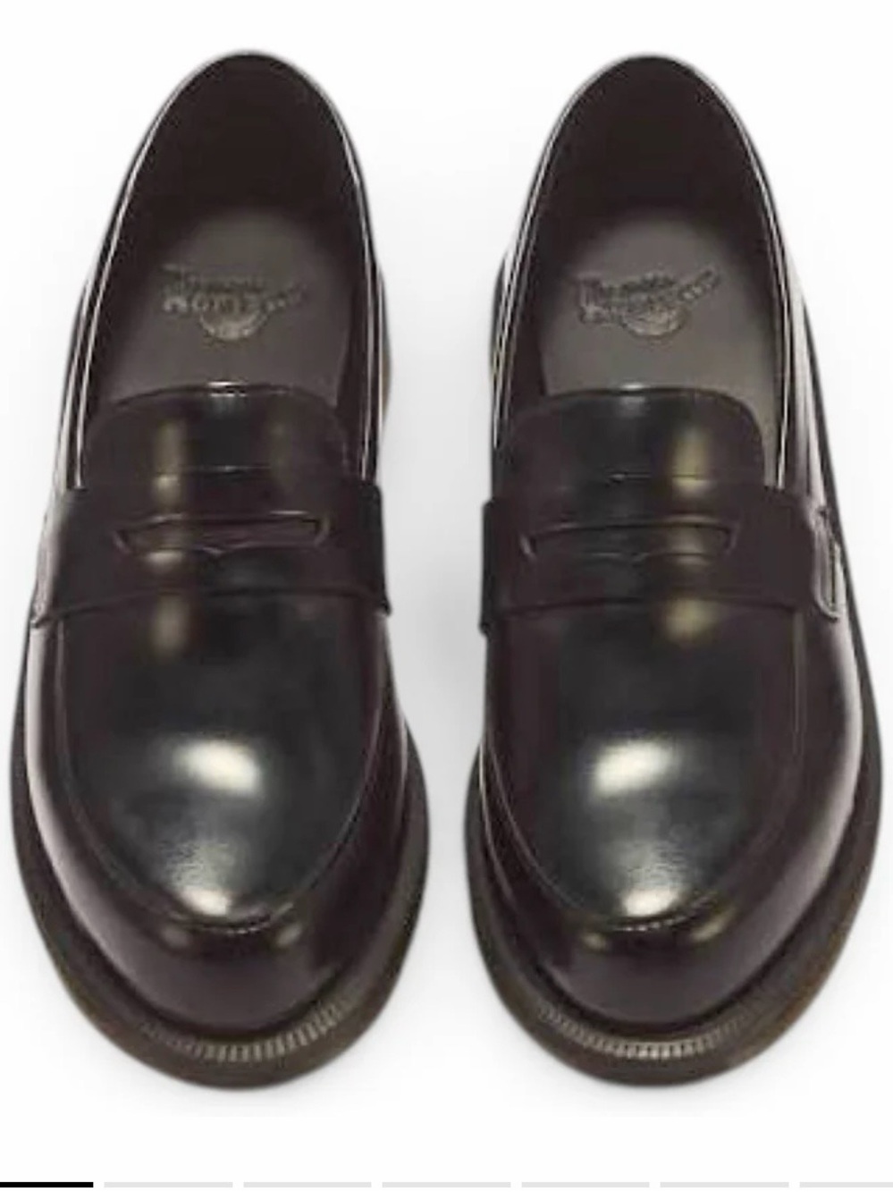 Dr. Martens Black Leather Penny Loafers- Dr. Martens Women's Temara